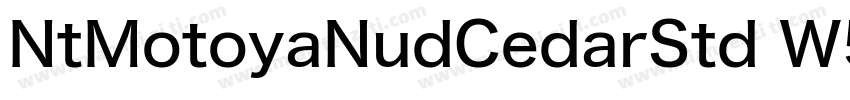 NtMotoyaNudCedarStd W5字体转换